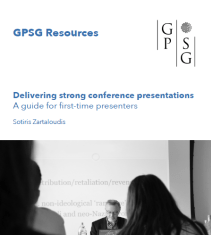 Delivering Strong Conference Presentations – a guide for first-time presenters